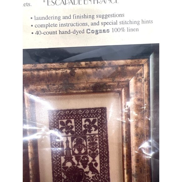 RARE Splendor IX Colonial Coverlet Cross Stitch Kit 132 By The Hearts Content - Picture 4 of 5